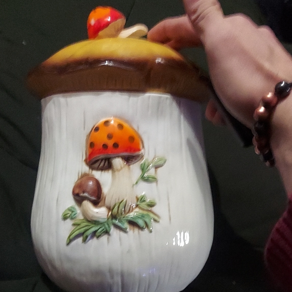 Rare Sears Merry Mushroom Xl Cookie Jar. Japan Sticker *update 145 To 75 - Picture 1 of 5